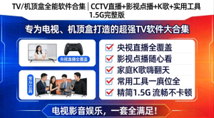 【TV/电视/机顶盒全能软件合集】CCTV直播+点播+娱乐K歌+实用工具🔥 [共]